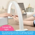 thumbnail image 6 of Nail Light for Desk, Half Moon Light for Nail Desk, Foldable Nails Desk Lamp, Multiple Color Modes and Brightness, for Beauty Eyelash Makeup Nail Tech Black, 6 of 9