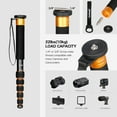 thumbnail image 6 of koolehaoda 6-Section Monopod Compact Portable Photography Aluminum Alloy Unipod Stick, Max. Load 10kg / 22lbs, Folding Size is only 15-inch(K-266 Orange), 6 of 6