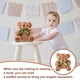 thumbnail image 3 of KAKOWELY Muñeco de oso de dibujos animados, peluche de oso con lazo, divertido y lindo oso de peluche, 3 of 5