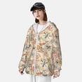 thumbnail image 3 of Balery Vintage Nautical Sudadera ligera de manga larga con capucha y protección solar UPF 50+ para hombre y mujer, ideal para pesca y running-Medium, 3 of 7
