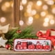 thumbnail image 5 of Adornos navideños, adornos navideños, regalos navideños. Tren de madera de cuatro secciones, ideal para decorar ventanas y mesas., 5 of 6