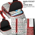 thumbnail image 4 of Sling Backpack,White Christmas Deer and Tree Pattern Crossbody Bag with Water Bottle Holder,Waterproof Sling Bag for Men/Women with Chest Phone Holder for Hiking,Travel, 4 of 6