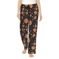 thumbnail image 2 of Lsque Pizzas Mushrooms Print Women's Pajama Pants, Lounge Pant - Comfortable Home Wear,Elastic Waistband, Stylish Design-Large, 2 of 9
