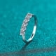 thumbnail image 1 of Anillo de moissanita de 50 puntas con propuesta de mesón de platino pt950 con incrustaciones para mujer en plata de ley 925, 1 of 5