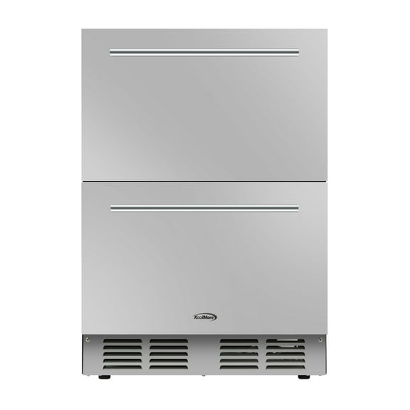 24 in.  Built-in Two-Drawer Refrigerator in Stainless-Steel (KM-OKS-RD2)
