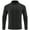 Black, variant on Zylarhe Men T Shirts Male Outdoor Raglan Sleeve Stand Collar Jacket Athletic Fitness Running Stretch Breathable Cardigan Jacket Short Sleeve Casual Shirt