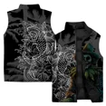 thumbnail image 5 of Chaquetas de invierno para hombre con estampado de monstruo personalizado Chaleco sin mangas para hombre cómodo y cálido Chaleco informal y versátil a prueba de viento frío, 5 of 5