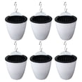 thumbnail image 1 of SHISUYAN 6 Sets Wall-mounted Resin Automatic Suction Flower Pot Hydroponics Flower Container, 1 of 9