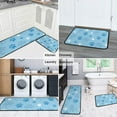 thumbnail image 5 of Blue Dog Paw Footprint Kitchen Rugs Sets Of 2,Anti Fatigue Kitchen Mat Rugs Non Slip Washable,Decorative Kitchen Floor Mats for Kitchen,Sink,Laundry,17"X30"+17"X47", 5 of 7