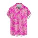 thumbnail image 3 of Mens Casual Manga Corta Botón Abajo Camisas Impresas Botón de Bolsillo Cuello Turndown Blusa Camisa para Verano Al Aire Libre Casual Diario, 3 of 6