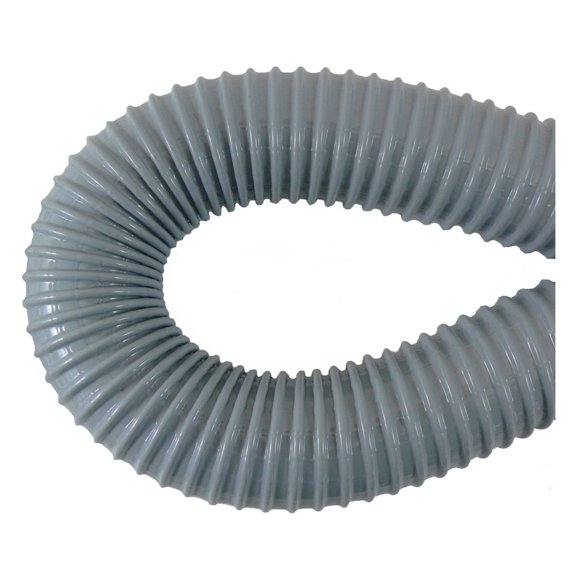 Central Vacuum Flex Tube - 36 Inch Hose Pipe for 2 Inch Systems - Automatic Dustpan Installation - Flexible Vacuum Attachment - 1 Piece Gray