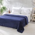 thumbnail image 4 of Mainstays Plush Blanket Indigo DQ, 4 of 7