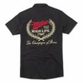 thumbnail image 3 of Miller High Life Brew Master Button Down Front and Back Print Shirt-Small, 3 of 3