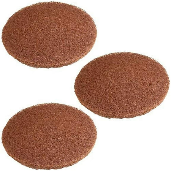 Replacement Part For Oreck 3 Scrub Pads, Orbiter Brown // 437-049