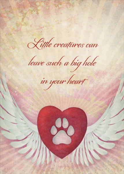Tree Free Greetings Little Creatures Pet Sympathy Card Walmart