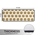 thumbnail image 5 of Kitchen Rugs Sets Of 2,White Sunflower Pattern Anti Fatigue Kitchen Mat Rugs Non Slip Washable,Decorative Kitchen Floor Mats for Kitchen,Sink,Laundry,17"x47"+17"x47", 5 of 5