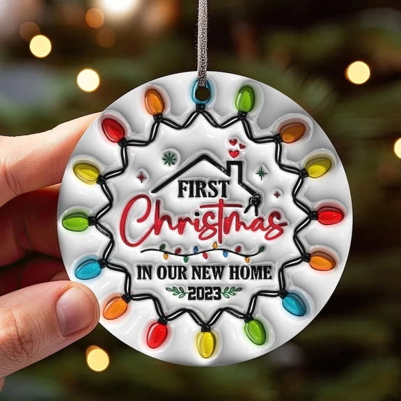 BOPORO 2024 Christmas Ornament Gifts for Coworkers, Friends, Funny Coworker Christmas Ornaments, Friendship Gifts for Work Bestie, Christmas Decorations Ceramic Ornaments