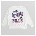 thumbnail image 4 of Women's Gameday Couture  White Buffalo Bills Oversized Hard Earned Premium Fleece Pullover Sweatshirt, 4 of 4