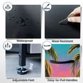 thumbnail image 5 of Flamingo Dresser for Bedroom with 4 Storage Drawers Tropical Palm Floral Botanical Modern Pink Pink Heart Shaped Dressers Chest of Drawers Steel Framed Fabric Closet Organizers for Entryway, 5 of 7