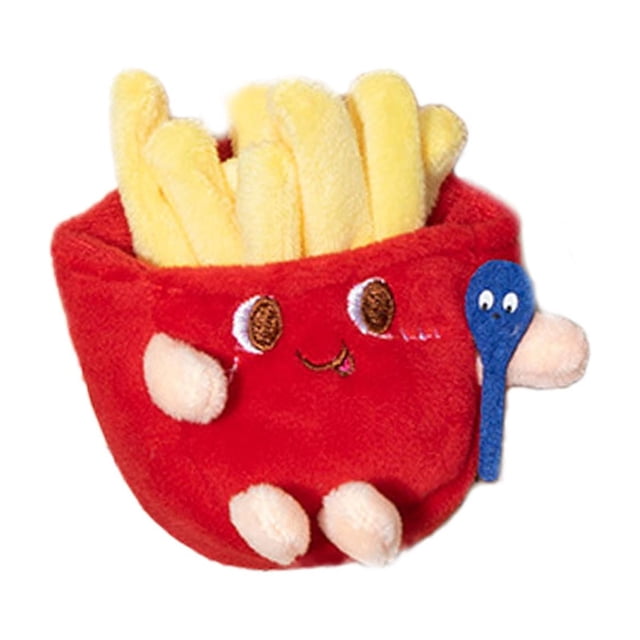 Juguete con hierba gatera para gatos domésticos, juguete de peluche, entrenamiento para gatos domésticos, accesorios para masticar gatitos resistentes papas fritas