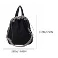 thumbnail image 2 of Bolso Hobo Lienzo Kuymtek Color Cordón para Mujer, 2 of 8