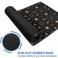 thumbnail image 6 of Long Mouse Pads for Desk,Black Gold Sun Moon Star Pattern Desk Mats on Top Of Desks, Desk Mouse Pad Extra Large with 3mm Non-Slip Base and Stitched Edge for Gaming,Office,Work,Home 47.3"x23.6", 6 of 6