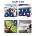 thumbnail image 7 of 4th of July RV Awning Sun Shade Screen 9'X7' Stars USA Flag Mesh Sunscreen Patriotic Red White and Blue Awning Shade Screen with Zipper UV Blocker Completed Kits for RV Motorhome Camper, 7 of 7