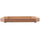 thumbnail image 5 of Wooden Glass Serving Tray with Light Brown Flower Pattern for Storage and Decorative Use 7.8 Inches, 5 of 5