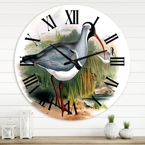 Designart 1 in Quartz Farmhouse Wall Clock