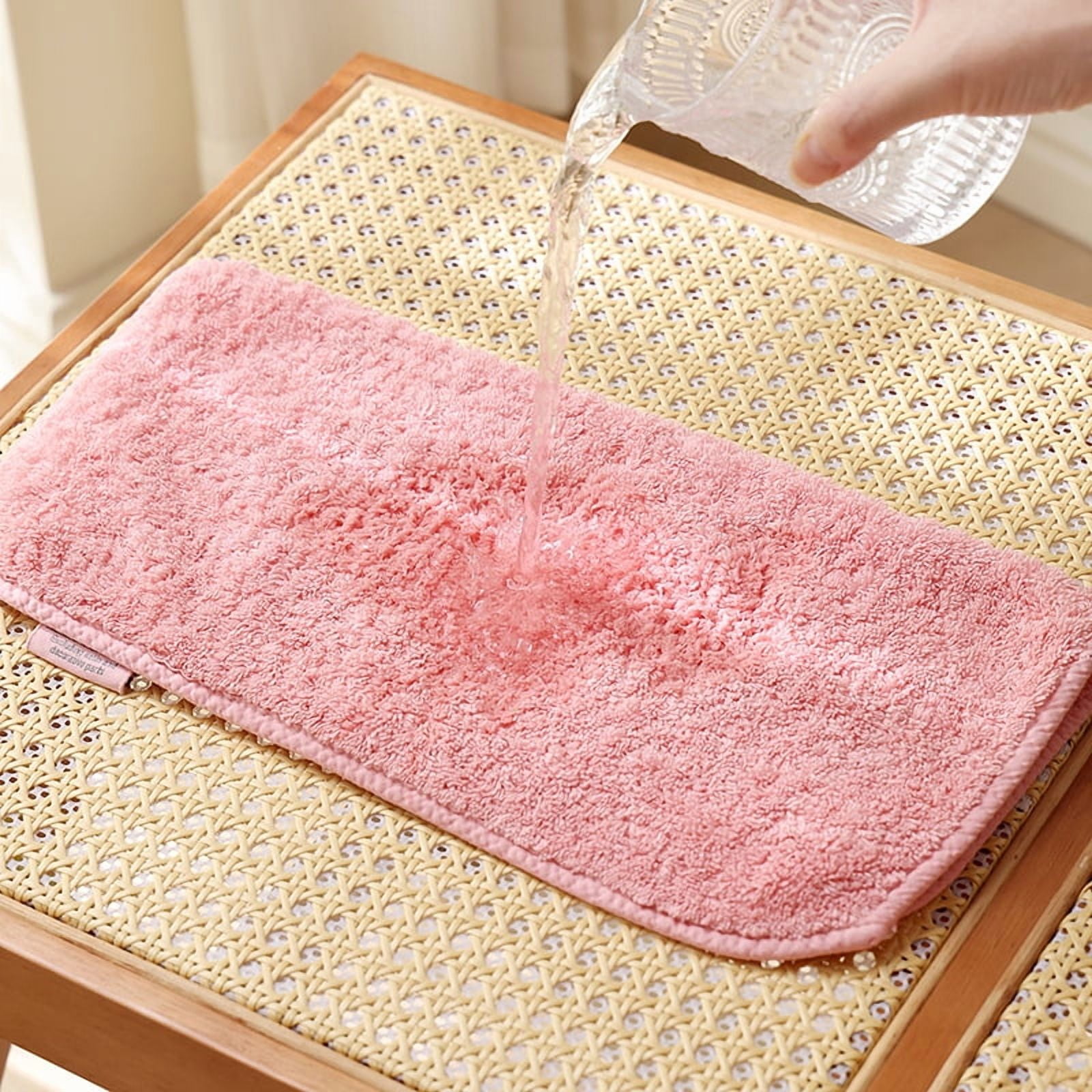 Zhuge 4 Pack White Cotton Washcloths 38x38cm, 100% Cotton Soft Highly Absorbent Small Towels for Bathroom, Face Cleansing & Daily Household Use