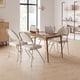 thumbnail image 2 of Yeshouse Set de 4 sillas plegables con acolchado de lino, estructura metálica y cojín suave, beige, 2 of 7