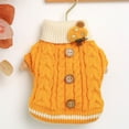 thumbnail image 3 of Suéter de Punto Cálido para Perros Greeniant Ropa de Invierno Amarillo XS, 3 of 6