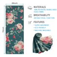 thumbnail image 2 of Pioneer Flower Floral Print Pattern Hot Yoga Mat Towel Non Slip for Hot Yoga - Quick-Drying Yoga Mat Cover with 4 Corner Pockets with Travel Bag - Hot Yoga Towel Non Slip 70"x26", 2 of 6