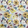 thumbnail image 1 of oneOone Velvet Dark Mustard Fabric Florals Craft Projects Decor Fabric Printed By The Yard 58 Inch Wide-JO, 1 of 4
