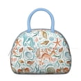 thumbnail image 2 of Insulated Lunch Bag Women, Reusable Ocean Beach Nautical Crab Seahorse Sea Tote Lunch Box, Leakproof Cooler Lunch Bags for Work Office Travel Picnic, 2 of 4