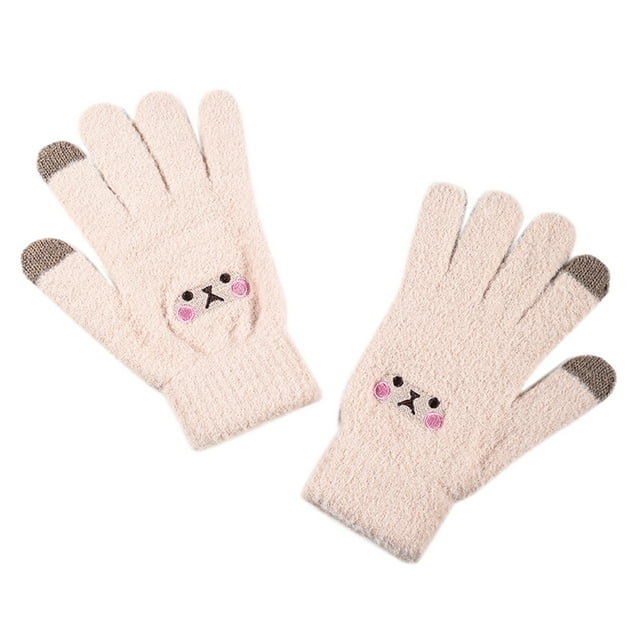 Gants Thermiques d'Hiver pour Femmes, Doublés en Polaire, Coupe-Vent, Mitaines à Écran Tactile pour Temps Froid, Gants Thermiques pour Course, Cyclisme, Randonnée, Activités Extérieures