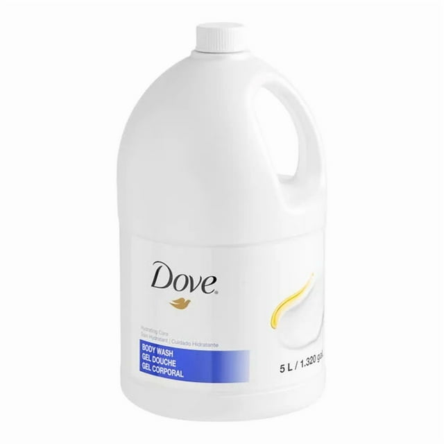 Dove Professional Nourishing Milk Body Wash, Sulphate-Free Gentle Cleanser, Large 5L (169 oz) Bulk Refill, Professional Skin Care for Hospitality & Healthcare