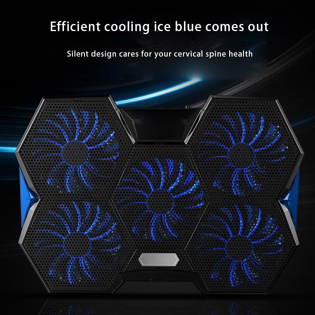 Zeiwohndc Coolcold Laptop Cooler Stand Holder Heat Dissipation Bracket LED Light Riser