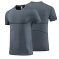 thumbnail image 4 of YLSDY New summer arrivals Men's T-Shirts Soft Lightweight Short Sleeve Tee, Crew Neck Moisture Wicking Shirt for Casual Running Workout Tops Gray XL, 4 of 4