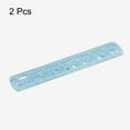 thumbnail image 3 of Unique Bargains 2pcs Unbreakable Flexible Rulers 30cm/12' Double Scale Shatterproof Folding Plastic Ruler, Light Blue, 3 of 6