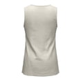 thumbnail image 4 of Wovix Womens Tank Tops Flowy Peplum Camisole Dressy Sleeveless V Neck Loose Comfy Tops Beige L, 4 of 5