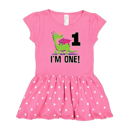 

Inktastic First Birthday Outfit Girl Dragon Gift Baby Girl Dress