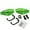 Green, variant on Race-Driven Universal Motocross MX ATV Hand Guards Guard Handguards - Green