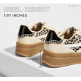 thumbnail image 2 of LUCKY STEP Classic Platform Sneakers Fashion Retro Casual Shoes,Leopard/Beige,Womens, 2 of 7