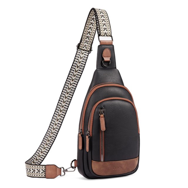 Bolso bandolera CLUCI de piel para mujer, viajes y senderismo