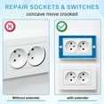 thumbnail image 3 of 6Pcs Electrical Box Extender,1/2In Single Gang Receptacle Outlet Box Extenders Junction Box Extender for Electrical Box, 3 of 6