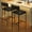 black, variant on Dining Table Set for 4, Kitchen Table and Chairs for 4 with Upholstered Chairs, 5 Piece Dining Room Table Set, Rectangular Kitchen Table Set for Small Space, Apartment, Studio, Rustic Gray