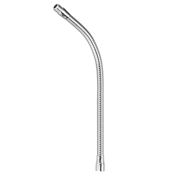 Uxcell 15" Microphone Gooseneck 5/8-27 Thread Flexible Tube Extension, Silver Tone