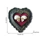 thumbnail image 3 of Xihbxyly Estatua de Calavera de Pareja, Artesanía de Resina En Forma de Corazón, Decoración Romántica de Halloween, Decoración Moderna para El Hogar, Decoración para Sala de Estar y Oficina, Idea de, 3 of 6