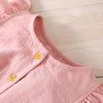 thumbnail image 3 of Vedolay Dresses For Girls Girl's Halter Neck Cold Shoulder Sleeveless Summer Casual Sundress A-line Dress with Pockets,RD2 4-5 Years, 3 of 5